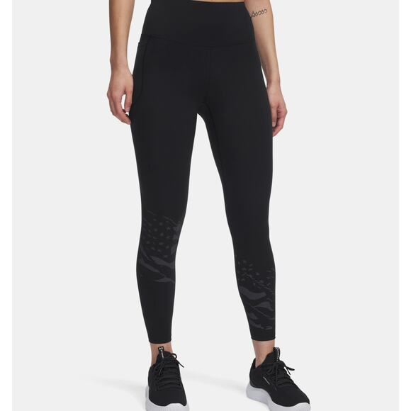 NWT Under Armour UA Motion Freedom Ankle Leggings in Black size Medium SHORT - Picture 1 of 8